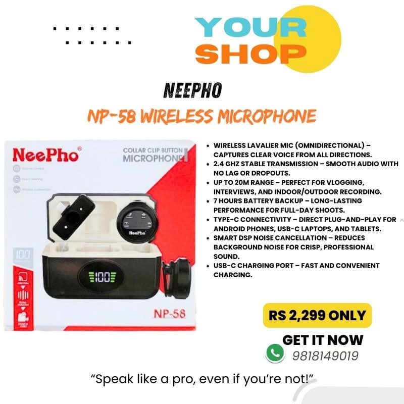 Neepho NP-58 Wireless Microphone